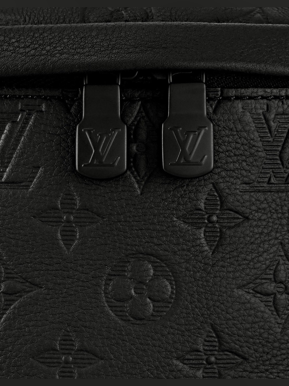 Louis Vuitton Black Monogram Embossed Crossbody Bag - Picture 5 of 10